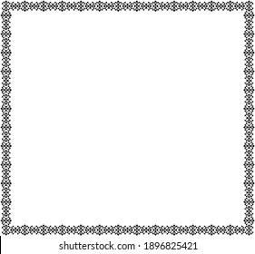 decorative frame with floral element 