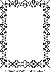 decorative frame with floral element
