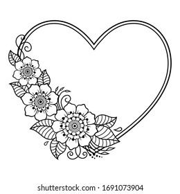 Heart Coloring Pages Images Stock Photos Vectors Shutterstock