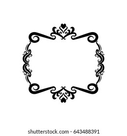 decorative frame floral romantic border cute image