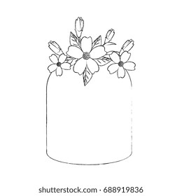 decorative frame with flowers
