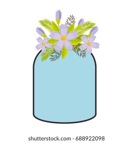 decorative frame with flowers icon