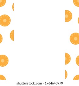 Marco decorativo con frutas y espacio para texto. Plantilla de tarjeta de vectores para bodas, invitaciones, saludos y cumpleaños.