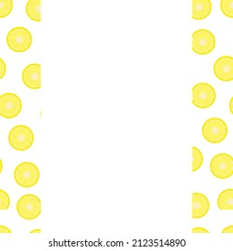 Marco decorativo con frutas y espacio para texto. Plantilla de tarjeta de vectores para bodas, invitaciones, saludos y cumpleaños.