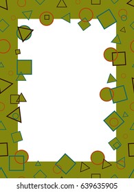 DECORATIVE FRAME OF GEOMETRIC FIGURES
