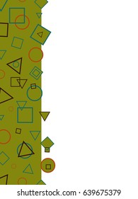 DECORATIVE FRAME OF GEOMETRIC FIGURES