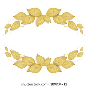 Golden Leaves Crown Images Stock Photos Vectors Shutterstock