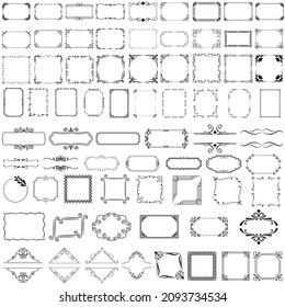 Decorative Frame icon vector. Border illustration sign collection. Vintage corner symbol or logo.