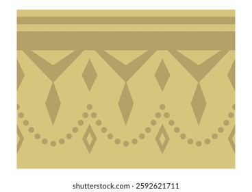 Decorative frame in Indian style. Continuous decorative parts.