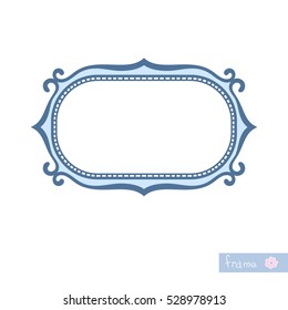 Decorative frame Isolated design element vector