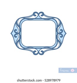 Decorative frame Isolated design element