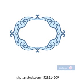 Decorative frame Isolated design element