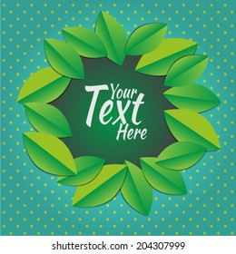 Decorative frame with leaves + 1 pattern. The pattern can be used for pattern fills, wallpapers, web page backgrounds. 