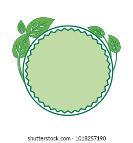 decorative frame with leaves icon