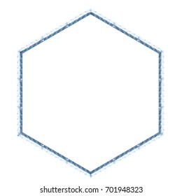 Decorative frame of luxurious texture like a rectangular blue diamond, frame, vector data