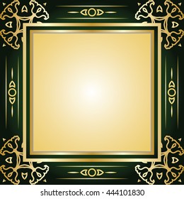 Decorative frame for a menu, diploma, photo, for the invitation. Beautiful design. Vector illustration.
