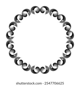 decorative frame, op art creative pattern, vector design element
