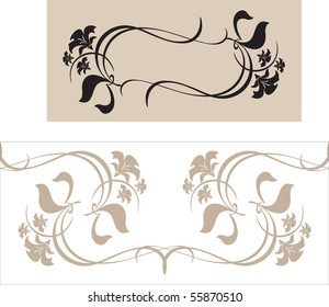 decorative frame and ornament