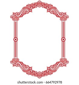 Decorative frame ornament.