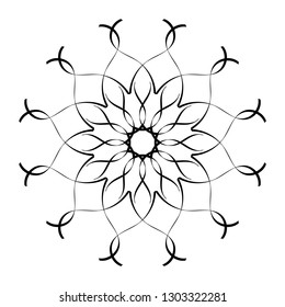 Decorative frame for ornament and design.A template for printing postcards, invitations, books, for textiles, engraving, wooden furniture, forging. Vector.