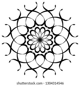 Decorative frame for ornament and design.A template for printing postcards, invitations, books, for textiles, engraving, wooden furniture, forging. Vector.
