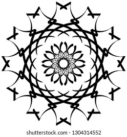 Decorative frame for ornament and design.A template for printing postcards, invitations, books, for textiles, engraving, wooden furniture, forging. Vector.
