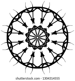 Decorative frame for ornament and design.A template for printing postcards, invitations, books, for textiles, engraving, wooden furniture, forging. Vector.