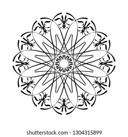 Decorative frame for ornament and design.A template for printing postcards, invitations, books, for textiles, engraving, wooden furniture, forging. Vector.