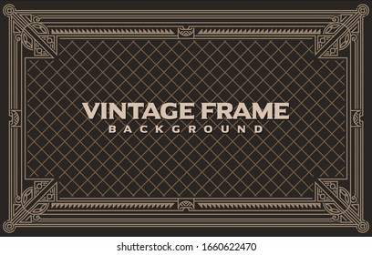 decorative frame ornate label design card invitation vintage template 