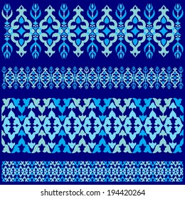 Decorative frame pattern drawn in the old style