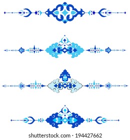 Decorative frame pattern drawn in the old style