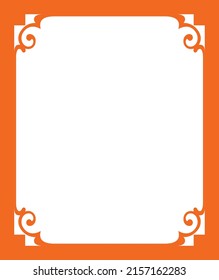 The decorative frame for photo