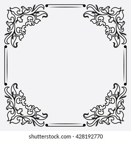 
Decorative frame for photo , notebook , invitations , labels
