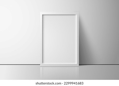 Marco decorativo, fotograma rectangular con bordes grises sobre fondo gris, elemento de diseño