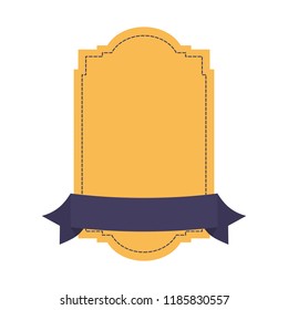 decorative frame and ribbon 