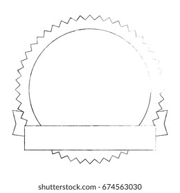 decorative frame with ribbon icon