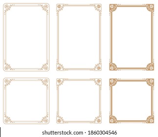 Decorative frame with rose theme.A frame that gave a change in size to the same design.Good frame for a4 size paper.Certificate frame.