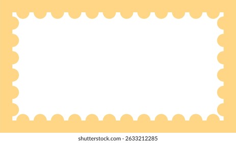 Decoratief frame met geschulpte randen in een lichtbeige kleur.