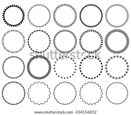 Decorative Frame Set Collection Vector Circle Stock Vector Royalty Awesome Circle Patterns Decorative Frame Set Collection Vector Circle Stock Vector Royalty Awesome Circle Patterns