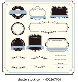 decorative frame set Vector
