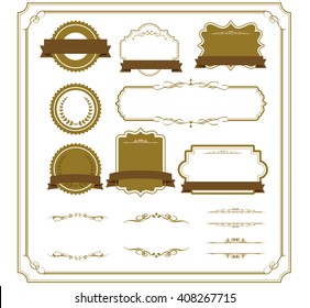 decorative frame set Vector
