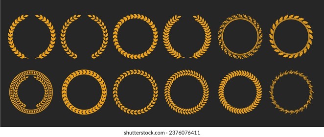 Zierrahmen-Set , Vintage-Circle-Rahmen , Vektorrahmen, geometrische Luxusrahmen für die Zierrahmen, geometrische Banner-Karte, geometrischer Hintergrund, Vektorgrafik