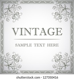 Decorative frame in the style of vintage