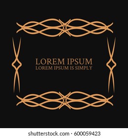 Decorative frame template