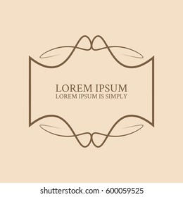 Decorative frame template