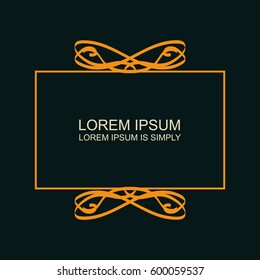 Decorative frame template