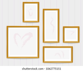 Decorative Frame. A Frame That Gave A Change In Size To The Same Design.Good Frame For A4 Size Paper.Certificate Frame.