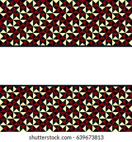 DECORATIVE FRAME OF TRIANGLES