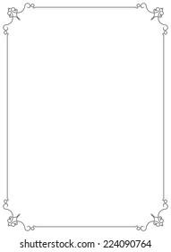 decorative frame - vector illustration