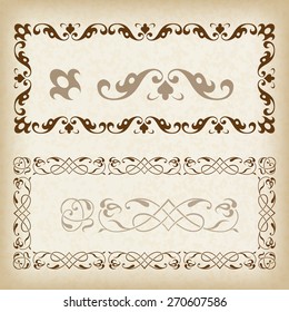 Decorative frame. Vector illustration.